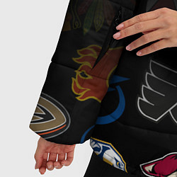 Куртка зимняя женская NHL Boston Bruins Z, цвет: 3D-черный — фото 2