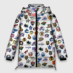 Куртка зимняя женская NHL PATTERN Z, цвет: 3D-черный