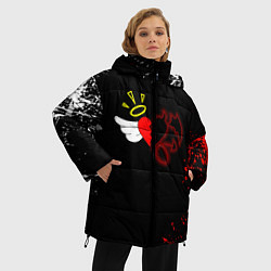 Куртка зимняя женская Добро и зло, Payton Moormeier, цвет: 3D-черный — фото 2