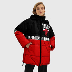 Куртка зимняя женская CHICAGO BULLS, цвет: 3D-черный — фото 2