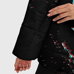 Куртка зимняя женская CYBERPUNK 2077 SAMURAI GLITCH, цвет: 3D-светло-серый — фото 2