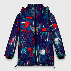 Куртка зимняя женская Спортивный стиль, цвет: 3D-черный