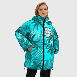 Куртка зимняя женская GTA V, цвет: 3D-черный — фото 2