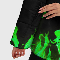 Куртка зимняя женская GREEN FIRE ОГОНЬ, цвет: 3D-черный — фото 2