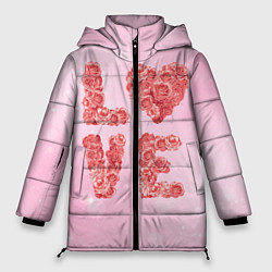 Женская зимняя куртка Love Розы