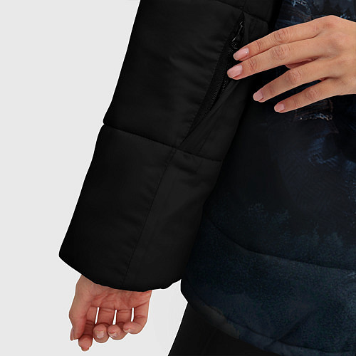 Женская зимняя куртка Ghost of Tsushima / 3D-Черный – фото 5