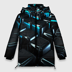 Куртка зимняя женская ТЕКСТУРА, цвет: 3D-черный