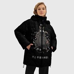 Куртка зимняя женская Унесенные призраками, цвет: 3D-черный — фото 2