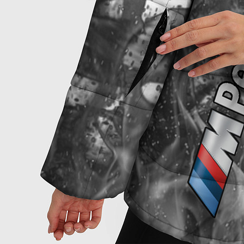 Женская зимняя куртка BMW / 3D-Черный – фото 5