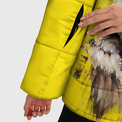 Куртка зимняя женская Оскал тигра, цвет: 3D-черный — фото 2