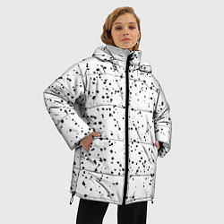 Куртка зимняя женская Точки, цвет: 3D-черный — фото 2
