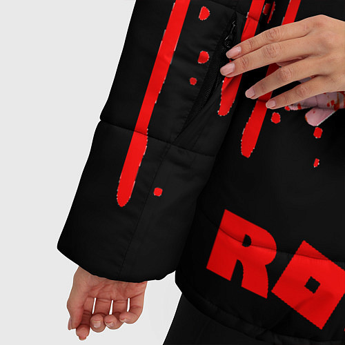 Женская зимняя куртка Roblox Piggy / 3D-Черный – фото 5