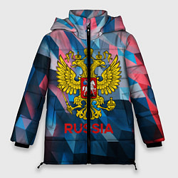 Куртка зимняя женская RUSSIA, цвет: 3D-черный