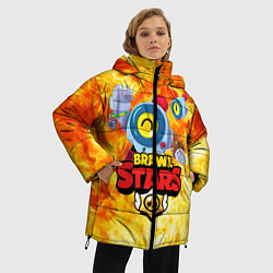 Куртка зимняя женская BRAWL STARS НАНИ ОГОНЬ, цвет: 3D-черный — фото 2