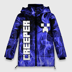 Куртка зимняя женская MINECRAFT CREEPER, цвет: 3D-красный