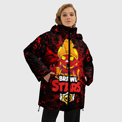 Куртка зимняя женская BRAWL STARS EVIL GENE, цвет: 3D-черный — фото 2