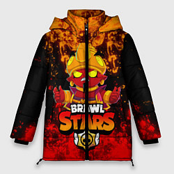 Куртка зимняя женская BRAWL STARS EVIL GENE, цвет: 3D-черный