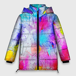 Куртка зимняя женская НЕОНОВЫЕ ПОТЕРТОСТИ, цвет: 3D-светло-серый