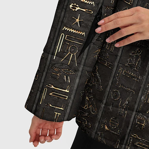 Женская зимняя куртка ASSASSINS CREED:ORIGINS / 3D-Черный – фото 5