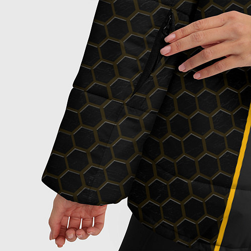 Женская зимняя куртка Ламборгини / 3D-Черный – фото 5