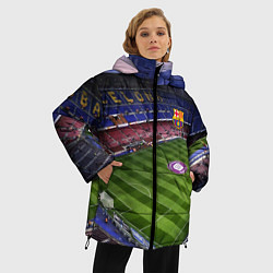 Куртка зимняя женская FC BARCELONA, цвет: 3D-красный — фото 2