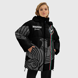 Куртка зимняя женская Dagestan forever, цвет: 3D-черный — фото 2
