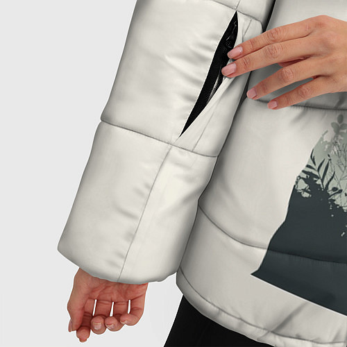 Женская зимняя куртка Настоящий детектив / 3D-Черный – фото 5