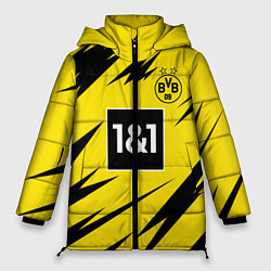 Куртка зимняя женская HAALAND Borussia Dortmund, цвет: 3D-светло-серый