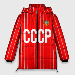 Куртка зимняя женская Форма сборной СССР, цвет: 3D-светло-серый