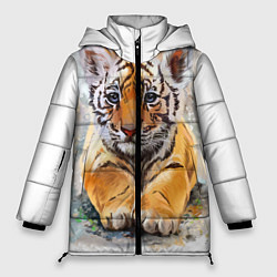 Куртка зимняя женская Tiger Art, цвет: 3D-красный