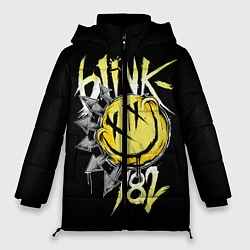 Куртка зимняя женская Blink 182, цвет: 3D-черный
