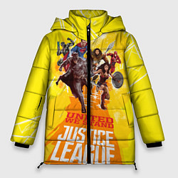 Куртка зимняя женская Justice League, цвет: 3D-красный