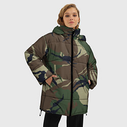 Куртка зимняя женская Маскировка, цвет: 3D-черный — фото 2