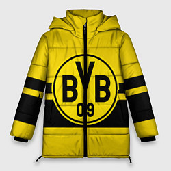 Куртка зимняя женская BORUSSIA DORTMUND, цвет: 3D-красный