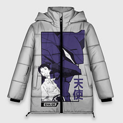 Куртка зимняя женская Синдзи Икари, цвет: 3D-черный