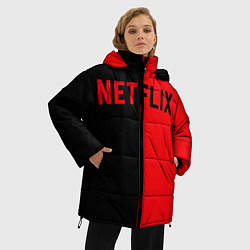 Куртка зимняя женская NETFLIX, цвет: 3D-светло-серый — фото 2