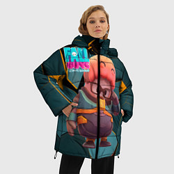 Куртка зимняя женская Fall Guys Gordon Freeman, цвет: 3D-красный — фото 2