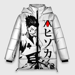 Куртка зимняя женская Hunter x Hunter, Hisoka, цвет: 3D-красный