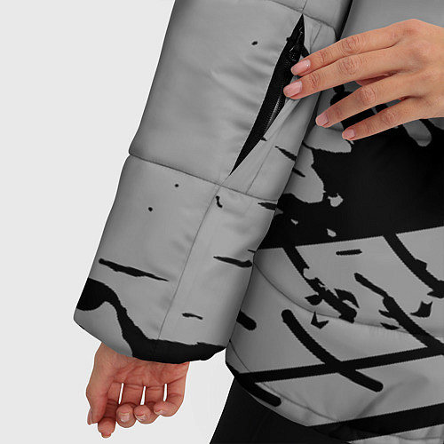 Женская зимняя куртка AUDI АУДИ / 3D-Черный – фото 5