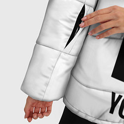Куртка зимняя женская Верь в себя, цвет: 3D-черный — фото 2