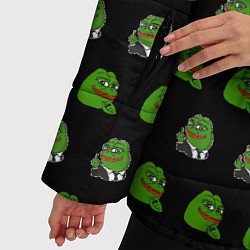 Куртка зимняя женская Frog Pepe, цвет: 3D-светло-серый — фото 2