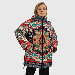Куртка зимняя женская Текстура ковра, цвет: 3D-красный — фото 2