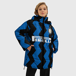 Куртка зимняя женская Лукаку 2021 Домашняя форма, цвет: 3D-светло-серый — фото 2