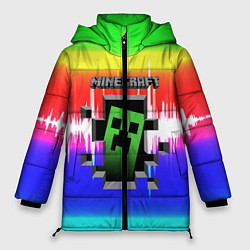 Куртка зимняя женская Minecraft S, цвет: 3D-черный