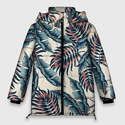 Куртка зимняя женская Тихие тропики, цвет: 3D-красный