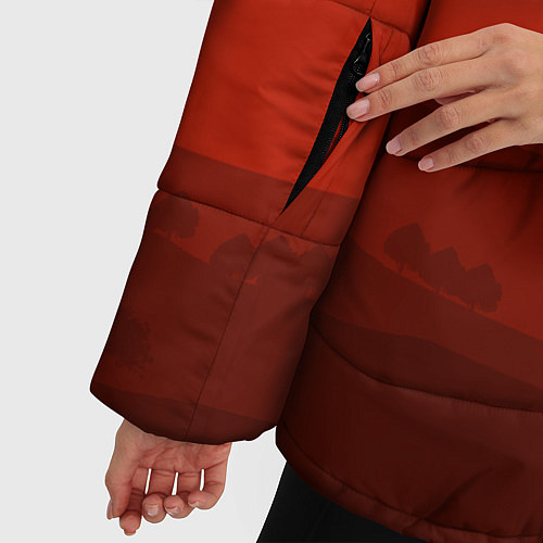 Женская зимняя куртка Сакура / 3D-Черный – фото 5
