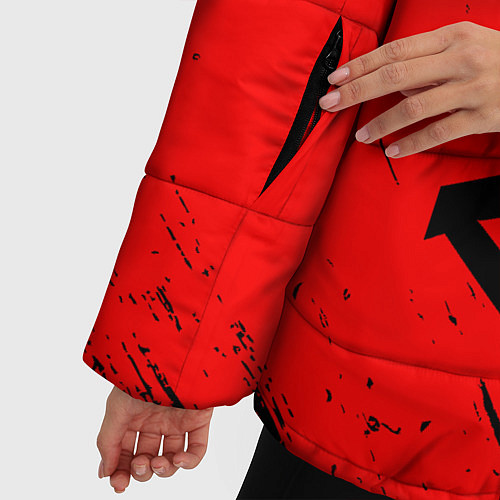 Женская зимняя куртка AUDI АУДИ / 3D-Черный – фото 5