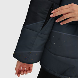 Куртка зимняя женская Metalic gray, цвет: 3D-черный — фото 2