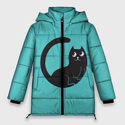 Женская зимняя куртка Чёрный котя