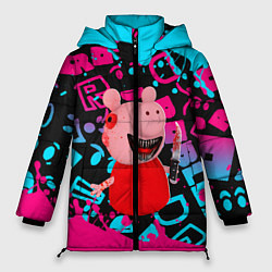 Куртка зимняя женская Roblox Piggy, цвет: 3D-светло-серый